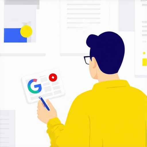 A person working on a computer with maps and SEO tools displayed.