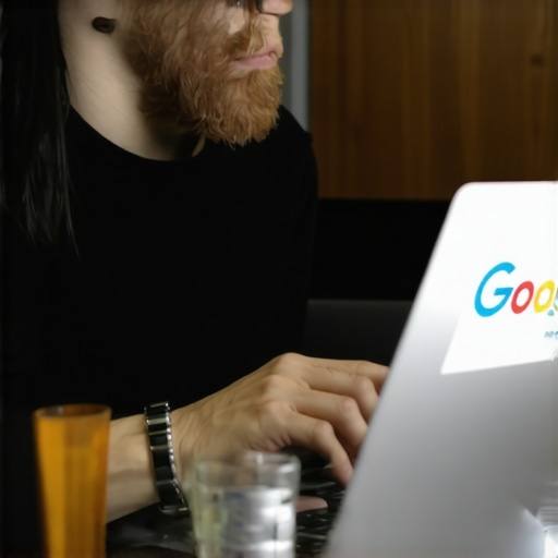 Business owner optimizing their local business profile on a laptop