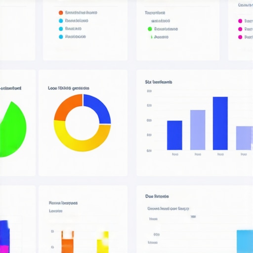 Local SEO Dashboard Digital dashboard displaying local SEO performance metrics