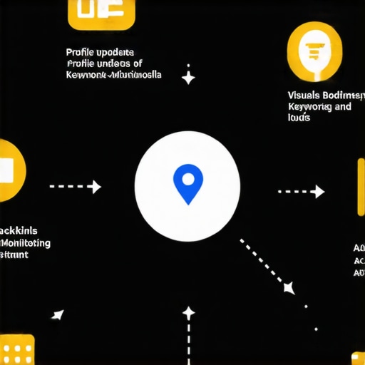 A detailed infographic illustrating the steps for effective map SEO for local businesses.