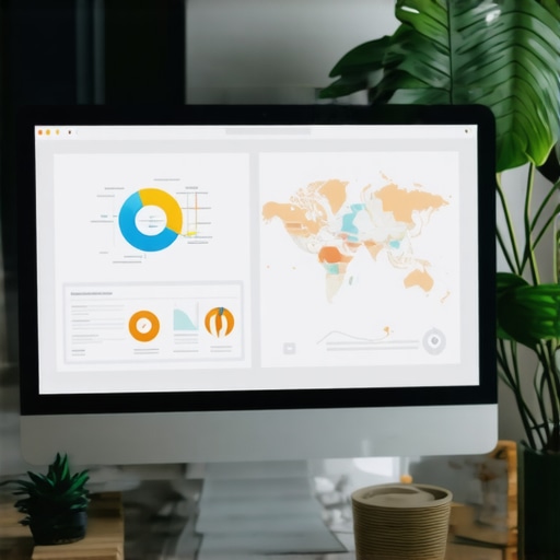 SEO Tools for Local Map Optimization A workspace with multiple SEO and map optimization tools on a computer screen