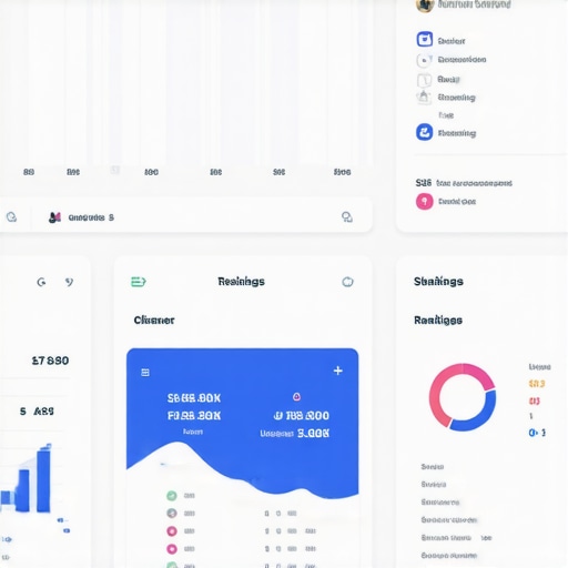 A detailed Google Data Studio dashboard showing local SEO performance metrics.